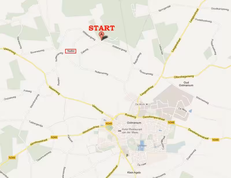 startlocatie VHC in Nutter